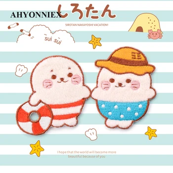 AHYONNIEX Baby seal holiday embroidery clothes patches hand account clothes diy baby clothes accessories iron on patch stickers 
AHYONNIEX Baby seal holiday embroidery clothes patches hand account clothes diy baby clothes accessories iron on patch stickers