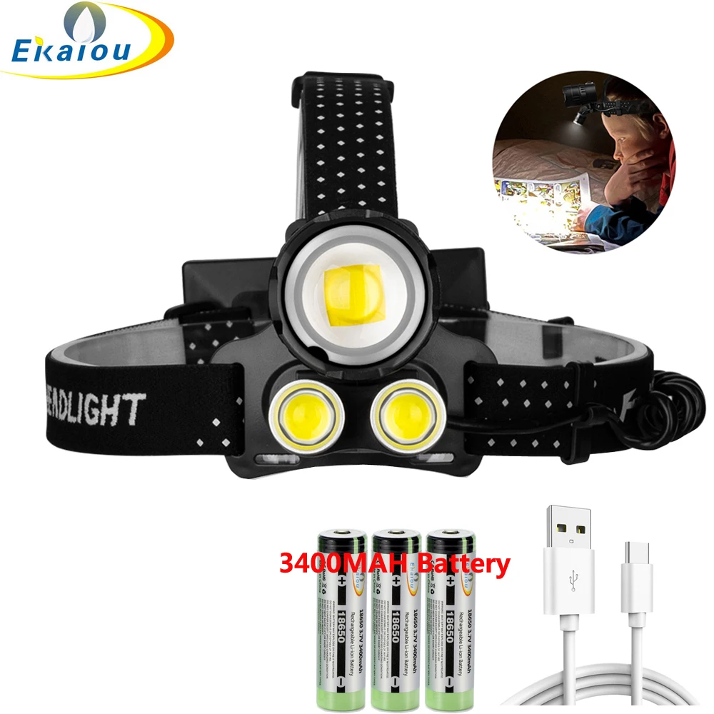 XHP160 New USB Rechargeable LED HeadLamp Ultra Bright 16 Core Zoomable Headlight Flashlight + 2xCOB Camping Light Outdoors 
XHP160 New USB Rechargeable LED HeadLamp Ultra Bright 16 Core Zoomable Headlight Flashlight + 2xCOB Camping Light Outdoors