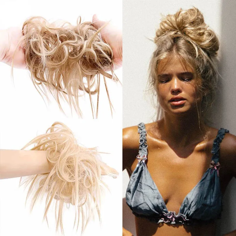 TaLang Synthetic Elastic Hair Scrunchie Curly Chignons Hair Rope Natural Fake Hair Bun Curly Clip in Hair Ponytails Extensions
TaLang Synthetic Elastic Hair Scrunchie Curly Chignons Hair Rope Natural Fake Hair Bun Curly Clip in Hair Ponytails Extensions