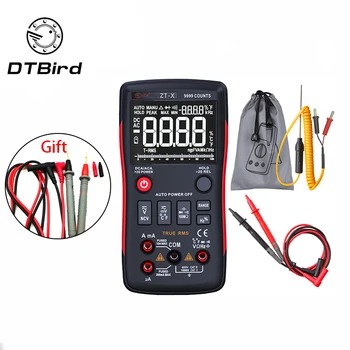 Q1 True-RMS Digital Multimeter Auto Button 9999 Counts With Analog Bar Graph AC/DC Voltage Ammeter Current Ohm Transistor Tester
Q1 True-RMS Digital Multimeter Auto Button 9999 Counts With Analog Bar Graph AC/DC Voltage Ammeter Current Ohm Transistor Tester