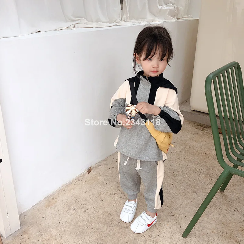 Spring Autumn Boys Color Blocking Sports Sets Cute Girls Patchwork Hoodies+ Sports Pants 2pcs Sets Kids Clothing Sets
Spring Autumn Boys Color Blocking Sports Sets Cute Girls Patchwork Hoodies+ Sports Pants 2pcs Sets Kids Clothing Sets