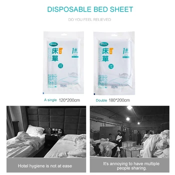 High Quantity Disposable Bed Sheet Travel Bed Sheet Anti-Dirty Waterproof Oil-Proof Bed Sheets Portable Travel NonWoven Bedsheet
High Quantity Disposable Bed Sheet Travel Bed Sheet Anti-Dirty Waterproof Oil-Proof Bed Sheets Portable Travel NonWoven Bedsheet