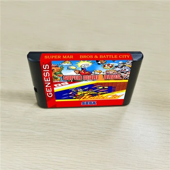 Super Marioed Bros. & Battle City - 16 bit MD Games Cartridge For MegaDrive Genesis console
Super Marioed Bros. & Battle City - 16 bit MD Games Cartridge For MegaDrive Genesis console