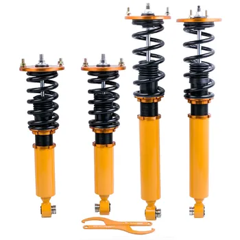 

Coilover Spring Shock Struts for Nissan Skyline GTST R33 RB25DET RB25 ADJ Height for R33 1993-1998 Spring Strut Tuning Absorber