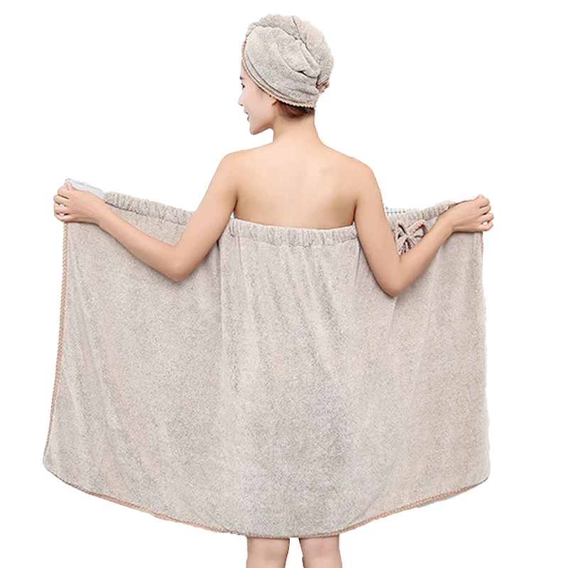 Женское банное полотенце из микрофибры GIANTEX для взрослых набор полотенец