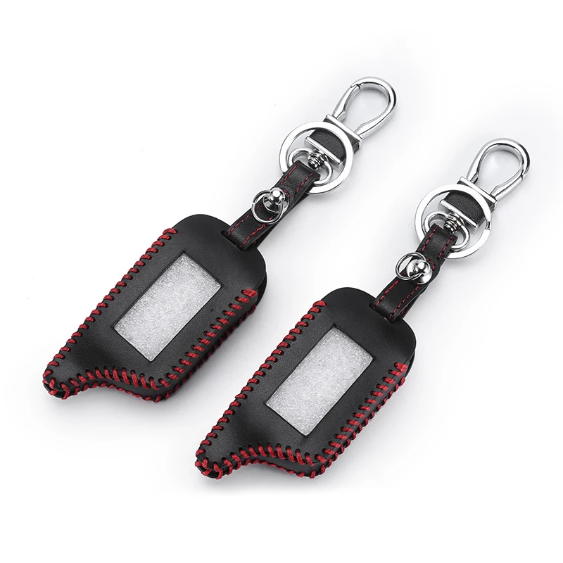 1pc Black Leather Car-Styling Key Cover Case For Starline B9 B6 A91 A61 Twage Two Way Car Alarm System keychain Car Accessories
1pc Black Leather Car-Styling Key Cover Case For Starline B9 B6 A91 A61 Twage Two Way Car Alarm System keychain Car Accessories