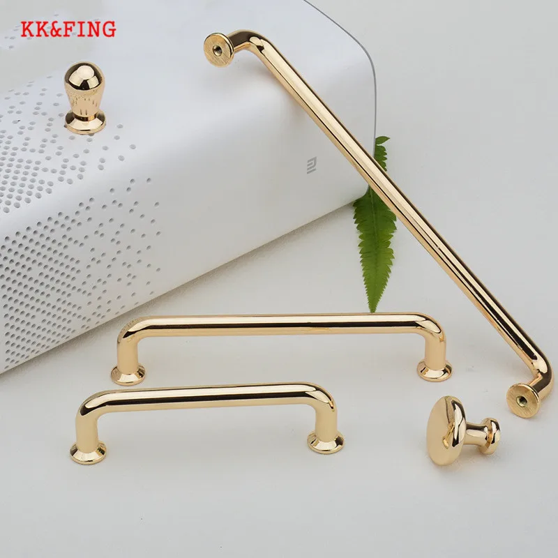 KK & FING Европейский роскошный золотой цинковый сплав ручки шкафа и кухонный шкаф