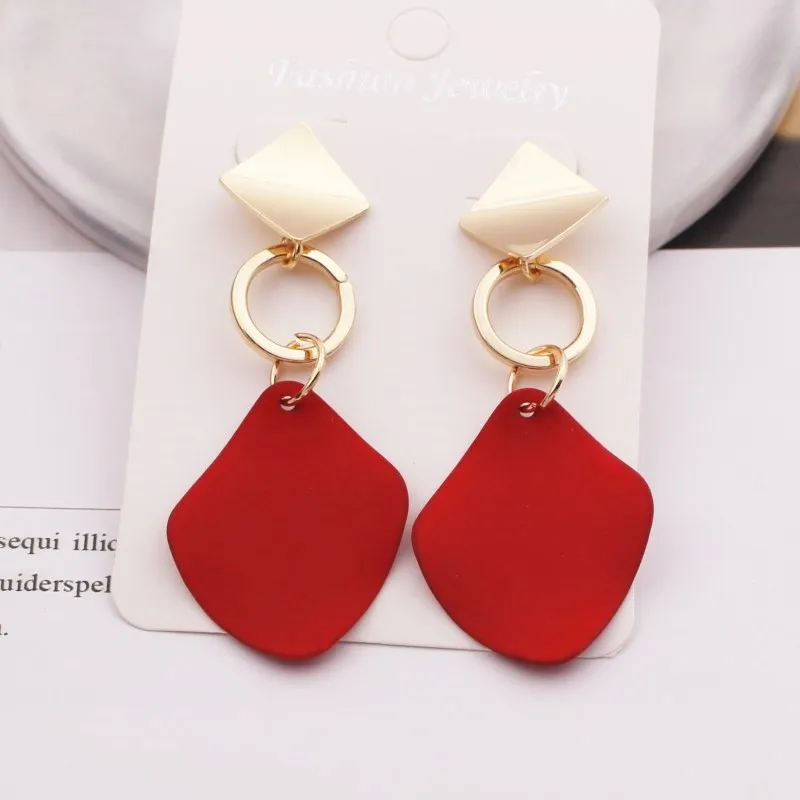 EK775 New Fashion Round Waterdrop Pendant Earrings for Women Geometric Metal Square Dangle Earring oorbellen 
EK775 New Fashion Round Waterdrop Pendant Earrings for Women Geometric Metal Square Dangle Earring oorbellen