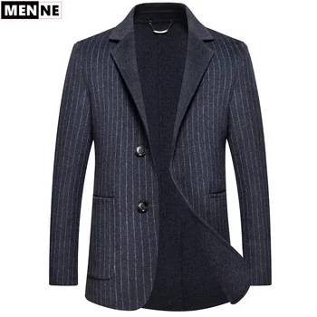 MENNE mens winter jacket Business casual warm men woolen suit woolen coat high quality stripe mens jacket
MENNE mens winter jacket Business casual warm men woolen suit woolen coat high quality stripe mens jacket