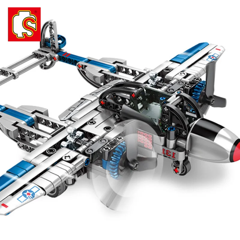 SEMBO 330pcs Military Building Block World War II Army Weapons American P38 Plane SWAT Fighter Fit Compatible Technic Bricks Toy
SEMBO 330pcs Military Building Block World War II Army Weapons American P38 Plane SWAT Fighter Fit Compatible Technic Bricks Toy