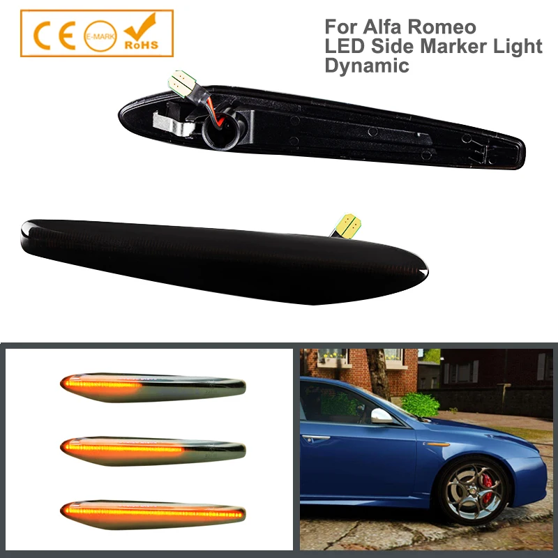 2Pcs Dynamic LED Side Marker Turn Signal Light For Alfa Romo 159 typ 939 Sportwagon 2006-2011 Boera Spider 2005-2011
2Pcs Dynamic LED Side Marker Turn Signal Light For Alfa Romo 159 typ 939 Sportwagon 2006-2011 Boera Spider 2005-2011