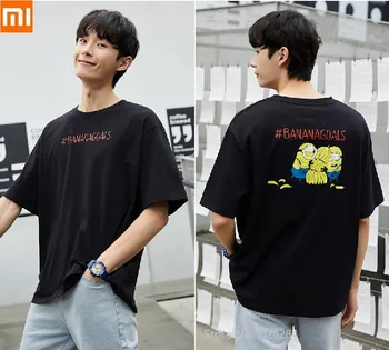 For New youpin men letter print T-shirt Comfortable loose breathable cotton short sleeves Solid color
For New youpin men letter print T-shirt Comfortable loose breathable cotton short sleeves Solid color
