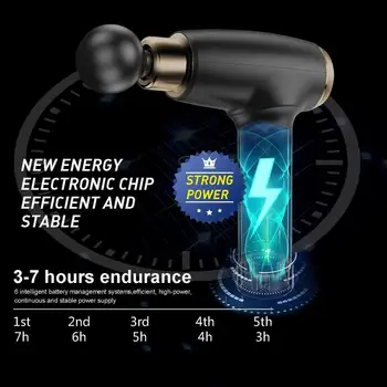 Electric Massage Gun fascial Gun Deep Muscle Vibration Massager Relaxation Fitness Massage Body Shaping Pain Relief with 6 head
Electric Massage Gun fascial Gun Deep Muscle Vibration Massager Relaxation Fitness Massage Body Shaping Pain Relief with 6 head