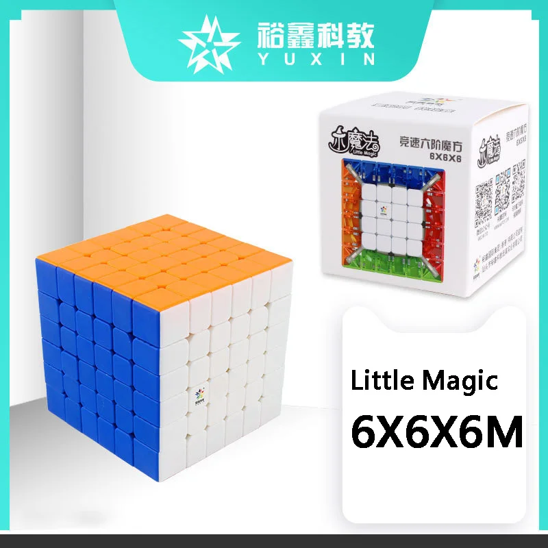 Магнитные кубики YuXin Little Magic M 6x6 магнитные пазлы 6x6x6 м для детей рождественские