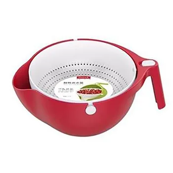 Kitchen Drain Basket Bowl Rice Washing Colander Basket Strainer Noodles Vegetable Fruit Double Drain Basket Kitchen Tool ##8 
Kitchen Drain Basket Bowl Rice Washing Colander Basket Strainer Noodles Vegetable Fruit Double Drain Basket Kitchen Tool ##8