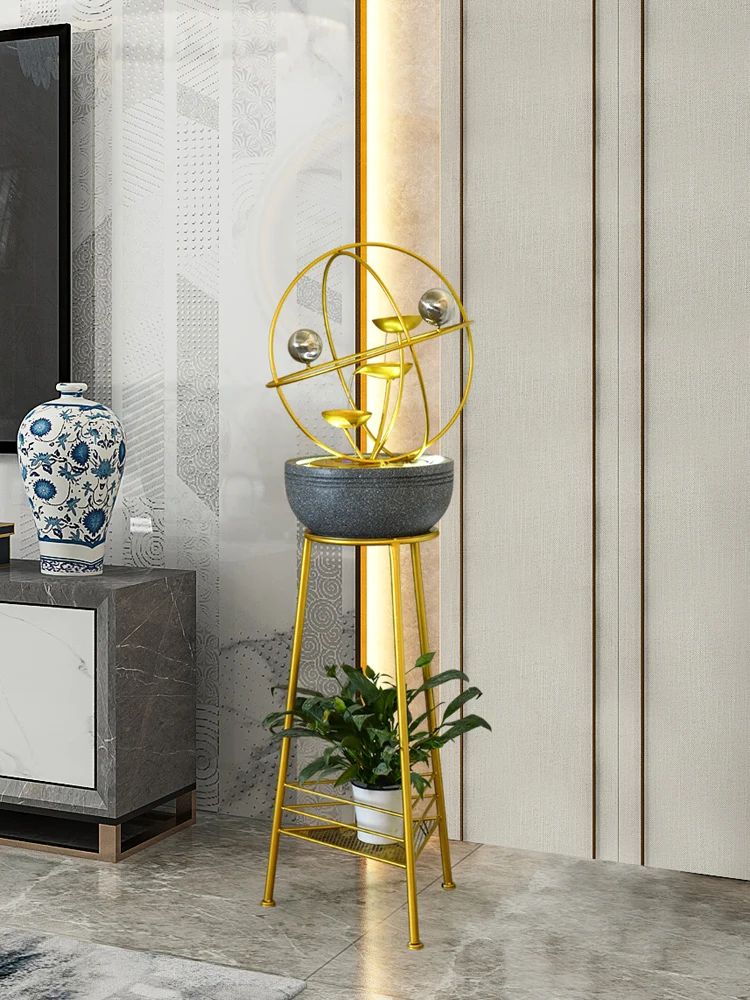 zq Modern Metal High-End Work Art Decoration Living Room Flower Stand Fountain Water Nordic Room Humidifying Creative Waterscape
zq Modern Metal High-End Work Art Decoration Living Room Flower Stand Fountain Water Nordic Room Humidifying Creative Waterscape