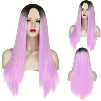24 inch Cosplay Wig Long Synthetic Wigs for Halloween Party Middle Part Straight Wig Women Wig for Halloween Party
24 inch Cosplay Wig Long Synthetic Wigs for Halloween Party Middle Part Straight Wig Women Wig for Halloween Party