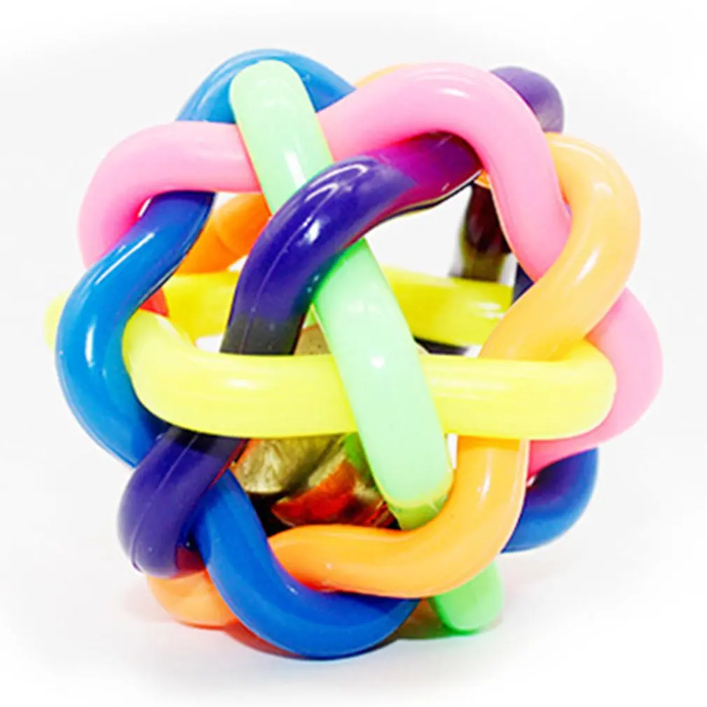 Colorful Rubber Dog Toys Pet Dog Cat Toy Round Woven Ball with Small Bell Toy For Dog Cat Kitten Interactive Toy
Colorful Rubber Dog Toys Pet Dog Cat Toy Round Woven Ball with Small Bell Toy For Dog Cat Kitten Interactive Toy
