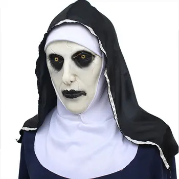 The Nun Horror Mask Cosplay Valak Scary Latex Masks With Headscarf Full Face Helmet Halloween Party Props
The Nun Horror Mask Cosplay Valak Scary Latex Masks With Headscarf Full Face Helmet Halloween Party Props