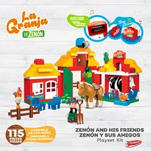 

La Granja De Zenon 116pcs Farm Animals Building Blocks Construction Toys Garden House Plants Bricks Playset for Kids gift