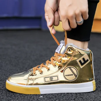 Men's Snow Boots Casual Shoes Fashion Sneakers Winter and Spring Plush Board Shoes Lace-up Mid-calf Gold Tide Men's Shoes
Men's Snow Boots Casual Shoes Fashion Sneakers Winter and Spring Plush Board Shoes Lace-up Mid-calf Gold Tide Men's Shoes