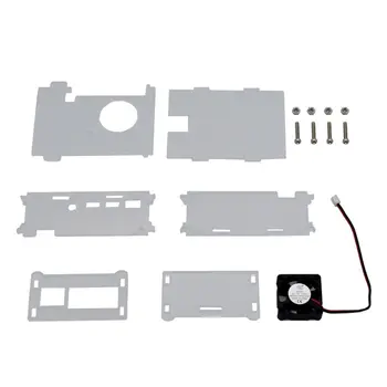 1Set Clear Acrylic Case Enclosure Box with Cooling Fan for Raspberry Pi 4 Model B Accessories
1Set Clear Acrylic Case Enclosure Box with Cooling Fan for Raspberry Pi 4 Model B Accessories