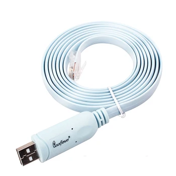 USB 2.0 to RJ45 Extension Cord Laptop Console Cable FTDI USB FT232R chip + RS232 Level Shifter 1.8M For H3C HP Huawei Router
USB 2.0 to RJ45 Extension Cord Laptop Console Cable FTDI USB FT232R chip + RS232 Level Shifter 1.8M For H3C HP Huawei Router