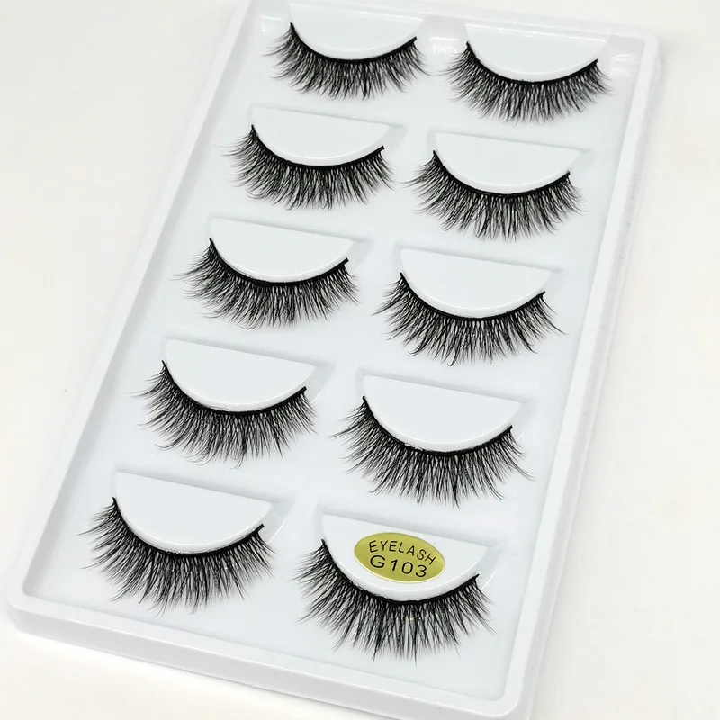 3D False Eyelashes G103 Natural Makeup Short Eyelashes Stereo Model 5-Pairs Eyelash Cross Beauty Extension Tools
3D False Eyelashes G103 Natural Makeup Short Eyelashes Stereo Model 5-Pairs Eyelash Cross Beauty Extension Tools