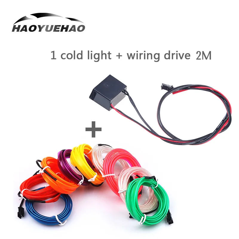 Haoyuehao 2M 10 Color LED Car Light DC 12V 1 Cold Light + Wiring Cold Light Car Accessories Car Atmosphere Lamp Wiring Drive
Haoyuehao 2M 10 Color LED Car Light DC 12V 1 Cold Light + Wiring Cold Light Car Accessories Car Atmosphere Lamp Wiring Drive