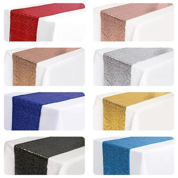 HKML Gold Sequin Table Runner Glitter Home Textile Wedding Party Banquet Table Cloth Dinner Table Banquet Supply Decoration
HKML Gold Sequin Table Runner Glitter Home Textile Wedding Party Banquet Table Cloth Dinner Table Banquet Supply Decoration