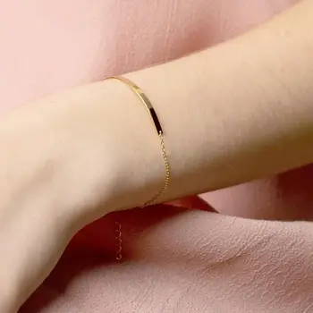 New Arrival 316L Stainless Steel Elegant for Women Link Chain Stripy Bracelets Charming Rose Gold Silver Allergy Free Jewelry
New Arrival 316L Stainless Steel Elegant for Women Link Chain Stripy Bracelets Charming Rose Gold Silver Allergy Free Jewelry