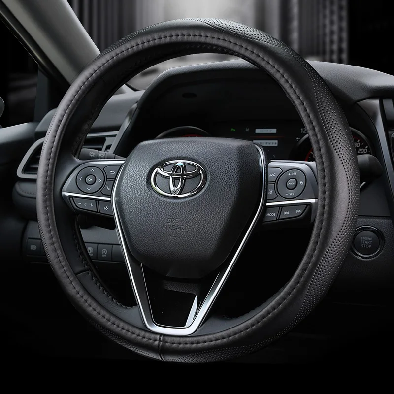 FOR Toyota CHR Highlander Mark X C-HR Yaris Vios FS steering wheel cover leather car grip cover
FOR Toyota CHR Highlander Mark X C-HR Yaris Vios FS steering wheel cover leather car grip cover
