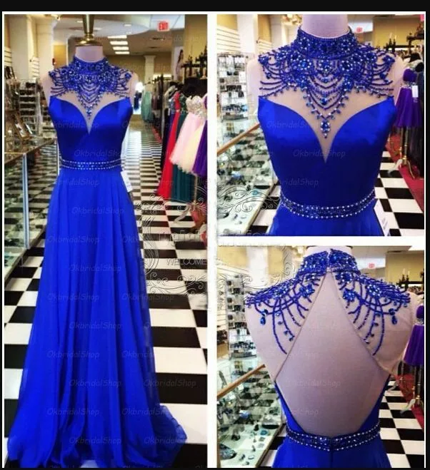 A-Line Halter Long Royal Blue Chiffon Beaded Evening Dresses with Pockets Floor Length Open Back Formal Party Dresses for Women
A-Line Halter Long Royal Blue Chiffon Beaded Evening Dresses with Pockets Floor Length Open Back Formal Party Dresses for Women