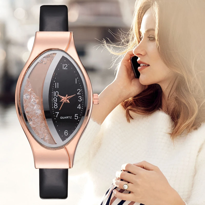 

Luxury Women Watch Ladies Clock Fashion Diamond Leather Female Quartz Wristwatch Relogio Feminino Zegarek Damski bayan kol saati