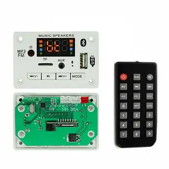 MP3 USB With Remote Control Audio Decoder Board Accessories Recording Bluetooth 5.0 Infrared TF Card Digital Screen Call 12V
MP3 USB With Remote Control Audio Decoder Board Accessories Recording Bluetooth 5.0 Infrared TF Card Digital Screen Call 12V