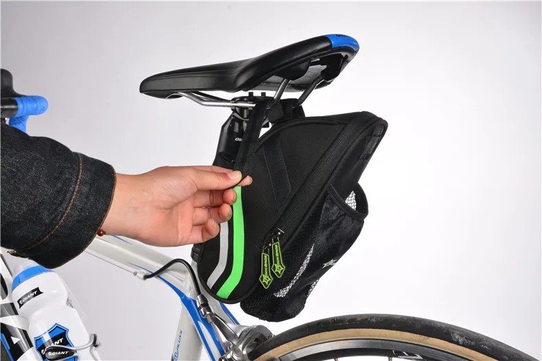 Best ROCKBROS Bicycle Saddle Bag With Water Bottle Pocket Waterproof MTB Bike Rear Bags Cycling Rear Seat Tail Bag Bike Accessories 43