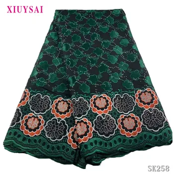 XIUYSAI Green Swiss Voile Lace In Switzerland With Stones African Nigerian Dry Lace Fabric High Quality Cotton Lace Fabric SK258 
XIUYSAI Green Swiss Voile Lace In Switzerland With Stones African Nigerian Dry Lace Fabric High Quality Cotton Lace Fabric SK258