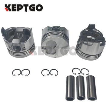 3LB1 Piston STD With Clip & Pin kit for Isuzu engine Sumitomo loader HITACHI EX55 IHI Mini-Excavator loader 8-97034-574-0
