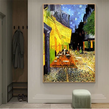Famous Van Gogh Cafe Terrace At Night Oil Painting Reproductions on Canvas Posters and Prints Wall Art Picture for Living Room
Famous Van Gogh Cafe Terrace At Night Oil Painting Reproductions on Canvas Posters and Prints Wall Art Picture for Living Room