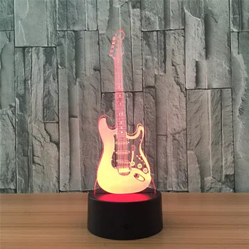 LED Guitar Night Light 3D Touch Switch Instrument Lamp ABS Color changeable Table Desk Lamp Christmas Gift luminaria 30AUG07
LED Guitar Night Light 3D Touch Switch Instrument Lamp ABS Color changeable Table Desk Lamp Christmas Gift luminaria 30AUG07
