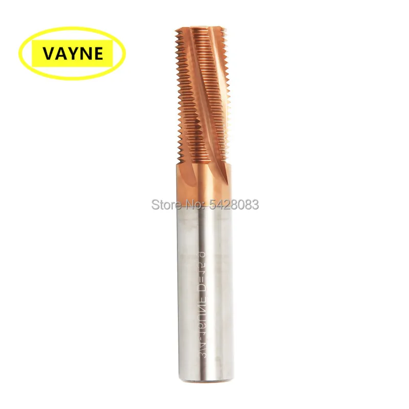 VAYNE TIN CNC machine Solid Carbide FULL Pipe spiral Thread End Milling Cutter BSP G/RC/NPS/NPT/PF/NPTF 1/2 1/16 1/4 3/8 1/4 1/8
VAYNE TIN CNC machine Solid Carbide FULL Pipe spiral Thread End Milling Cutter BSP G/RC/NPS/NPT/PF/NPTF 1/2 1/16 1/4 3/8 1/4 1/8