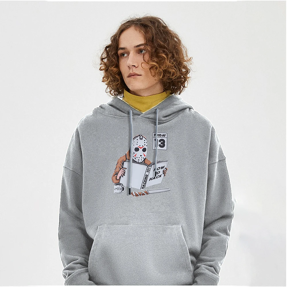 Sweatshirts Friday The 13Th Streetwear The Mask Man Is Reading How To Hack Tracksuits Man Trend Street Hoodie Solid Color Hooded
Sweatshirts Friday The 13Th Streetwear The Mask Man Is Reading How To Hack Tracksuits Man Trend Street Hoodie Solid Color Hooded