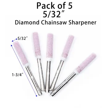 5pcs Set 5/32" Diamond Chainsaw Sharpener Burr Stone Round File for Craftsman Tool
5pcs Set 5/32" Diamond Chainsaw Sharpener Burr Stone Round File for Craftsman Tool
