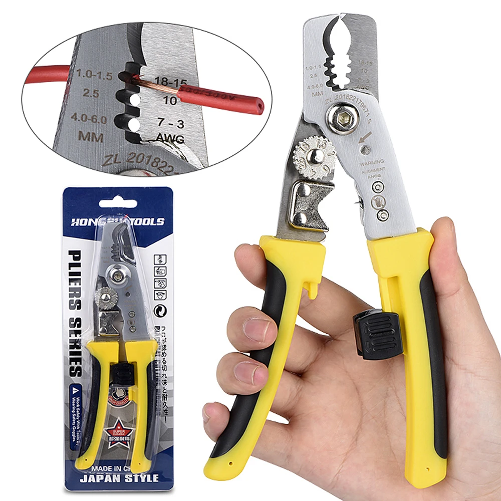 Wire Cutter Pliers Multifunction Automatic Crimper Cutters Wire Stripper Cable Alicates Hand Crimping Tools QHTITEC
Wire Cutter Pliers Multifunction Automatic Crimper Cutters Wire Stripper Cable Alicates Hand Crimping Tools QHTITEC
