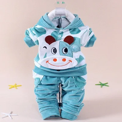 Baby Boys Girls Cartoon Cow Velvet Clothing set Children Hooded Pants Infant Boy Girl Clothes Sport Sets Christmas Newborn Bebes
Baby Boys Girls Cartoon Cow Velvet Clothing set Children Hooded Pants Infant Boy Girl Clothes Sport Sets Christmas Newborn Bebes