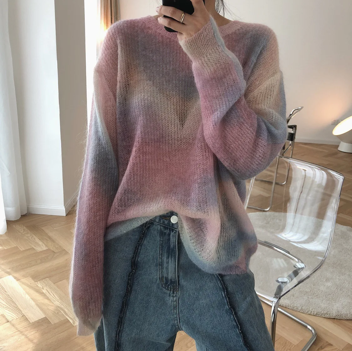 The New Korean Lazy Style In Early Autumn 2019 A Perspective of Round Neck Sweater O-Neck Pullovers Women Sweater
The New Korean Lazy Style In Early Autumn 2019 A Perspective of Round Neck Sweater O-Neck Pullovers Women Sweater