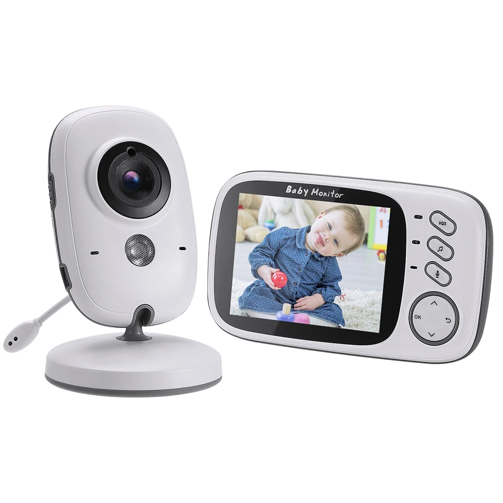 3.2 Inch Wireless Video Color Baby Monitor High Resolution Kids Security Camera Night Vision LED Temperature Nanny Monitor VB603
3.2 Inch Wireless Video Color Baby Monitor High Resolution Kids Security Camera Night Vision LED Temperature Nanny Monitor VB603