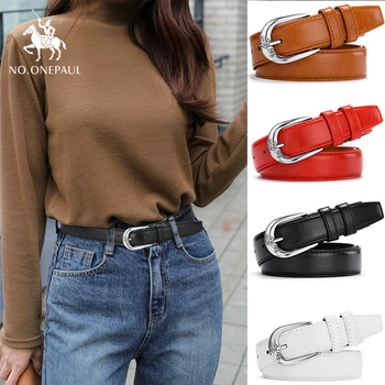 NO.ONEPAUL Genuine leather ladies casual fashion jeans belt high quality new alloy pin buckle ladies slim waist retro trend belt
NO.ONEPAUL Genuine leather ladies casual fashion jeans belt high quality new alloy pin buckle ladies slim waist retro trend belt