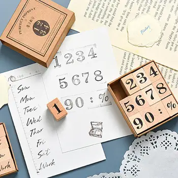 Vintage Cursive Wooden Rubber Numbers English Months Weeks Seal Stamps Decor Wooden Letters Alphabet Letters DIY Craft 
Vintage Cursive Wooden Rubber Numbers English Months Weeks Seal Stamps Decor Wooden Letters Alphabet Letters DIY Craft