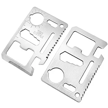 Multi Tools 11 in 1 Multifunction Outdoor Hunting Survival Camping Pocket Military Credit Card Knife Stainless Steel Silver
Multi Tools 11 in 1 Multifunction Outdoor Hunting Survival Camping Pocket Military Credit Card Knife Stainless Steel Silver